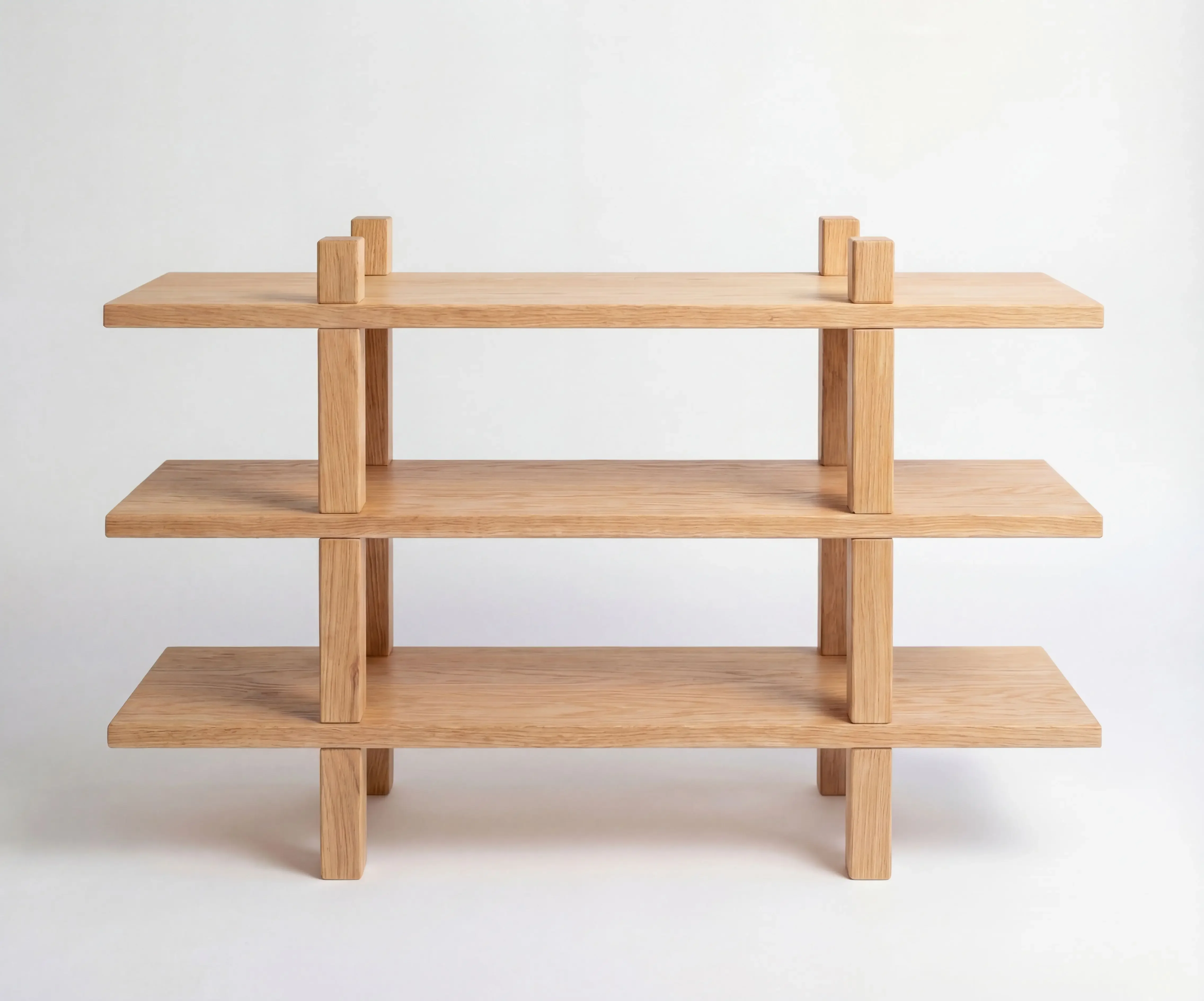 Solid Oak Shoe Rack – Multi-Tier Wooden Shoe Organizer