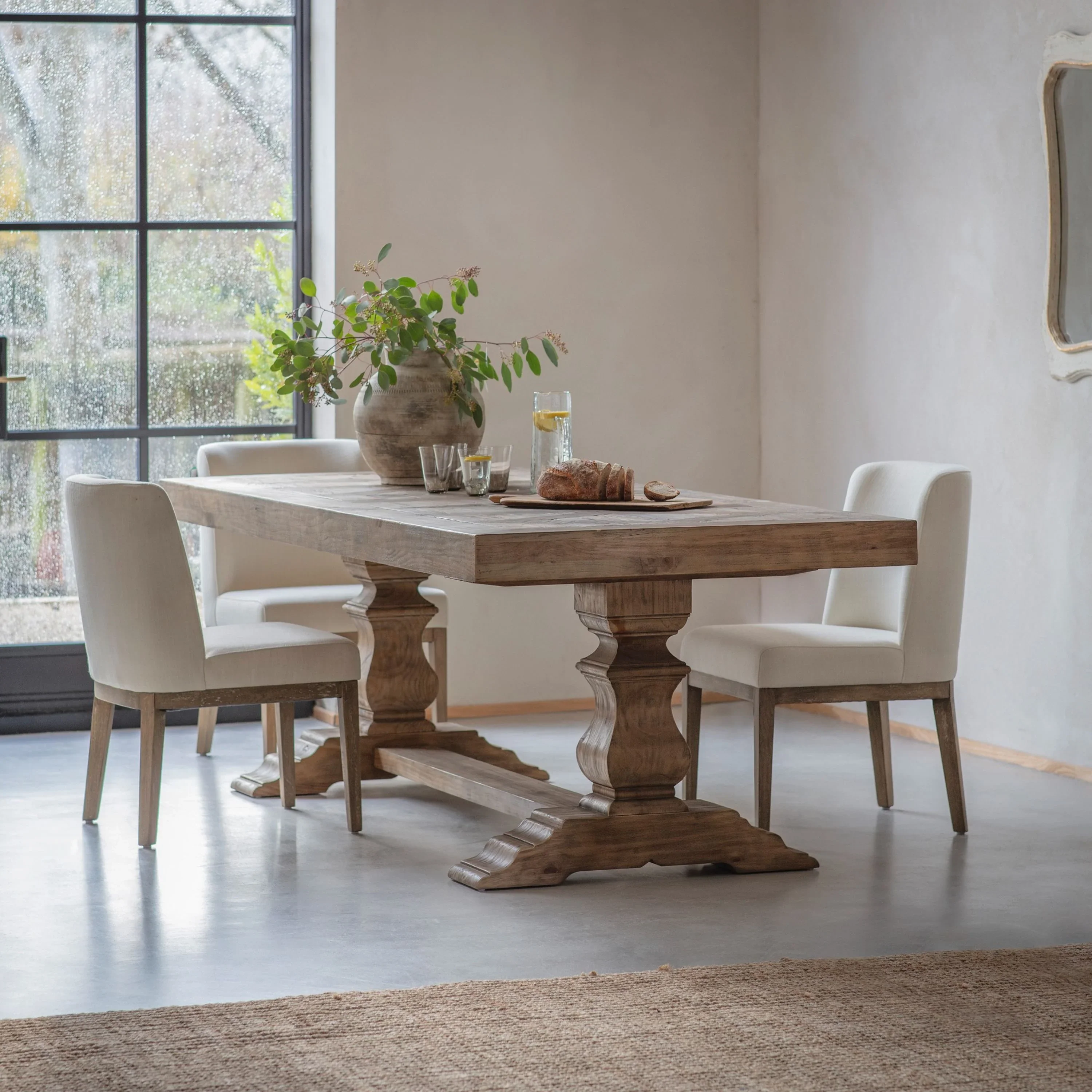 WOODCROFT LARGE RECLAIMED PINE DINING TABLE
