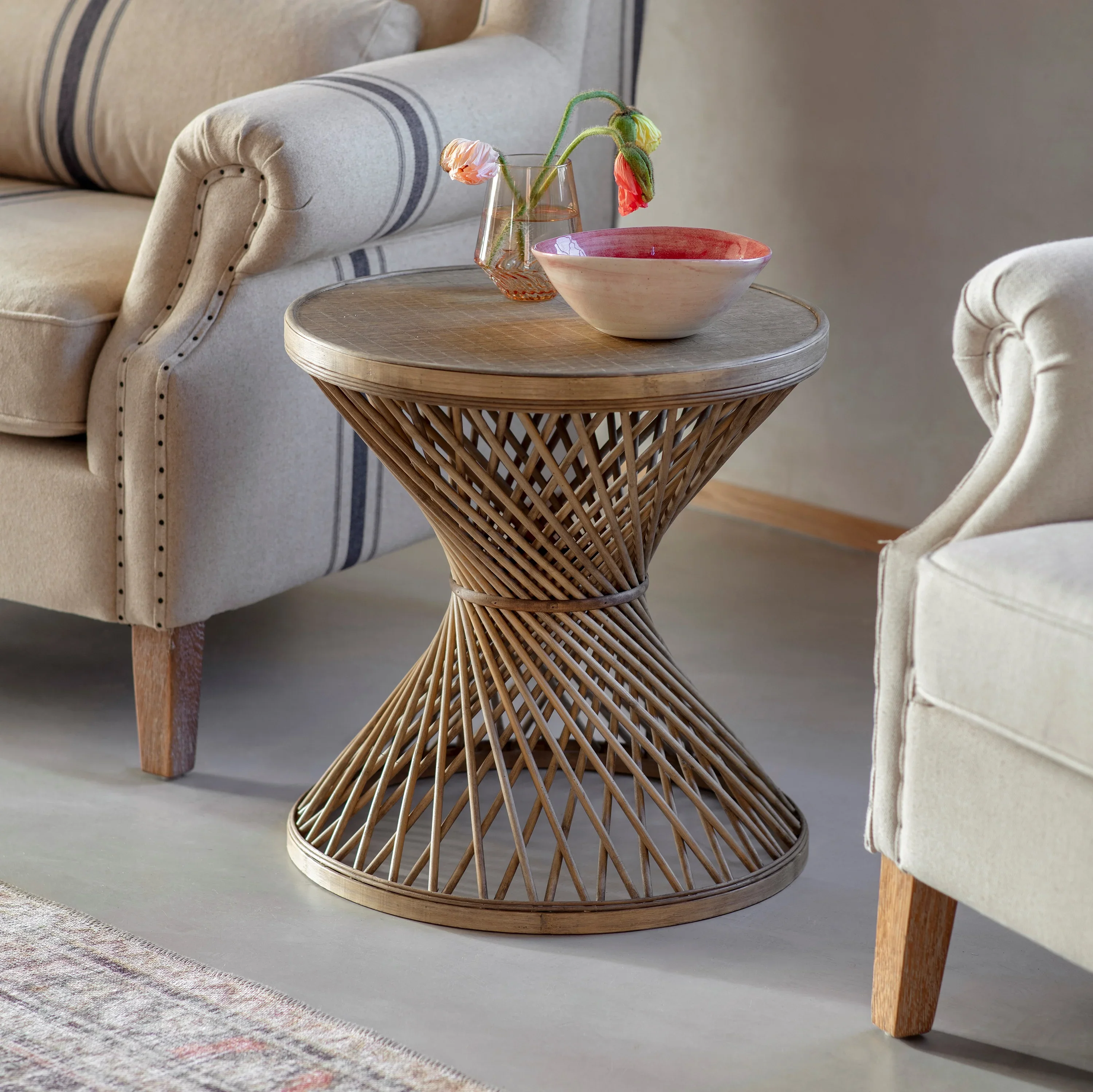 TISBURY HOURGLASS SIDE TABLE