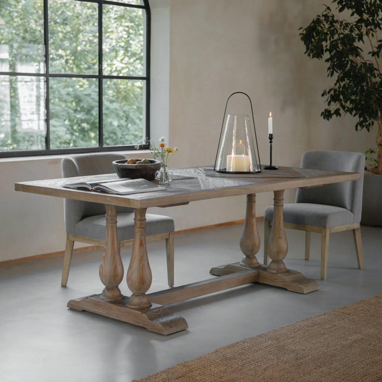 BRAMPTON LARGE RECLAIMED PINE DINING TABLE