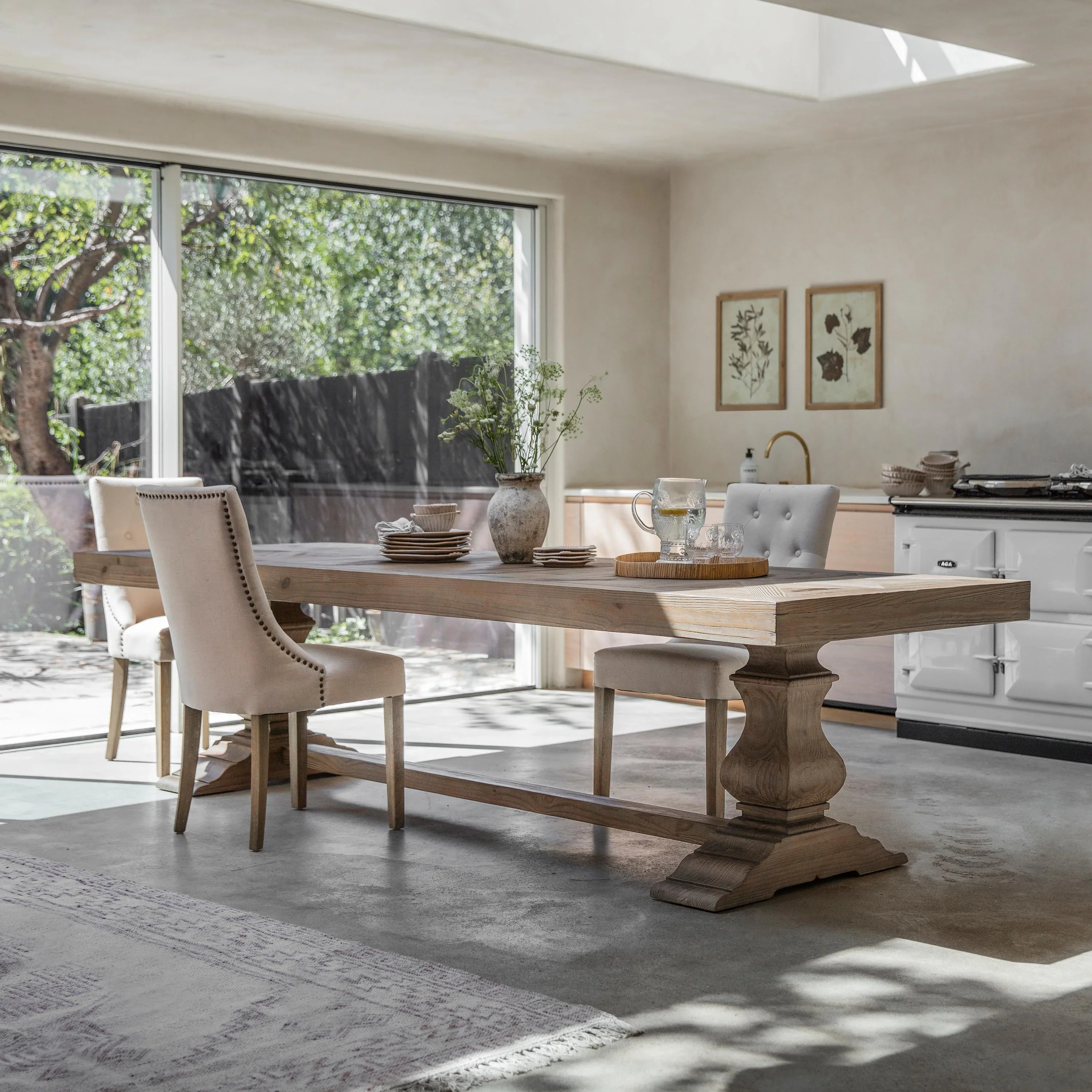 STANWAY XL RECLAIMED PINE DINING TABLE