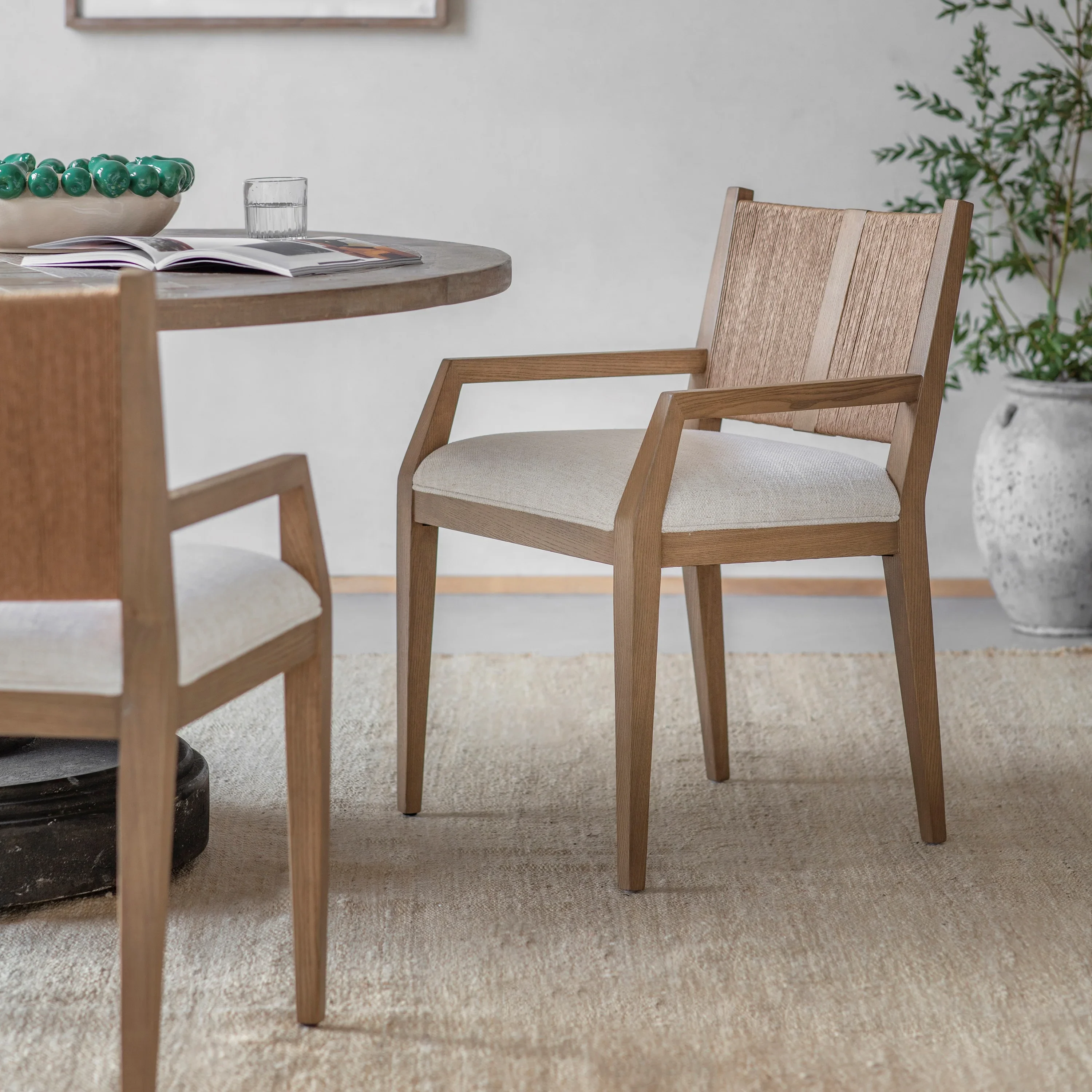 GLENWOOD CORD CARVER CHAIR