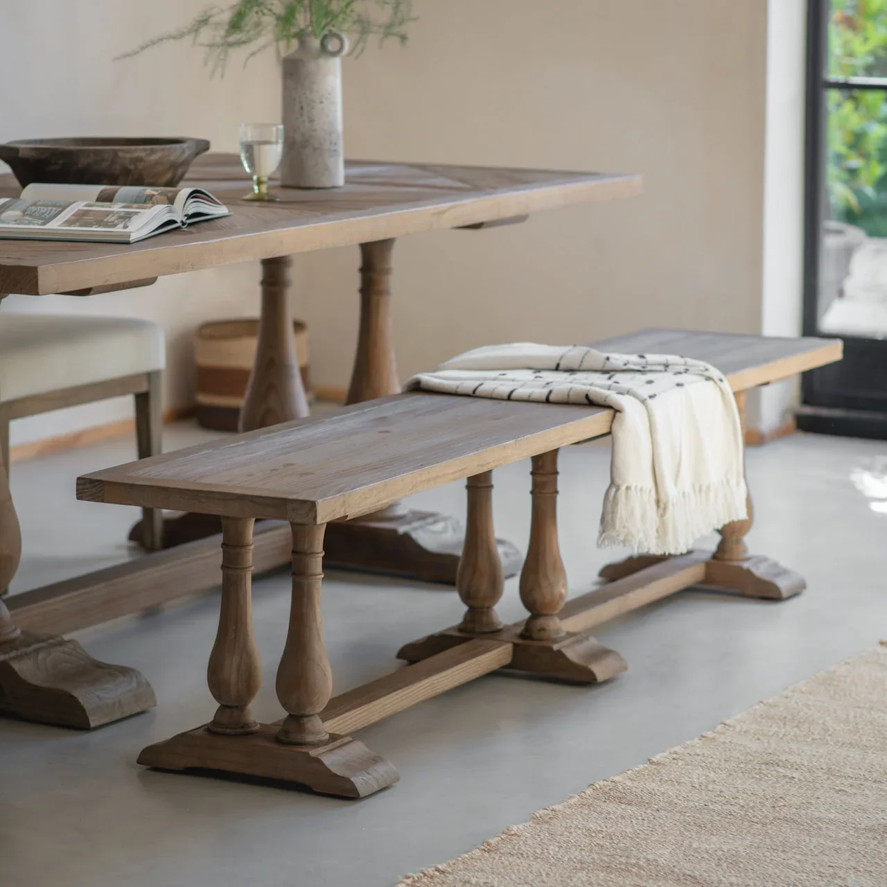 BRAMPTON LARGE RECLAIMED PINE BENCH