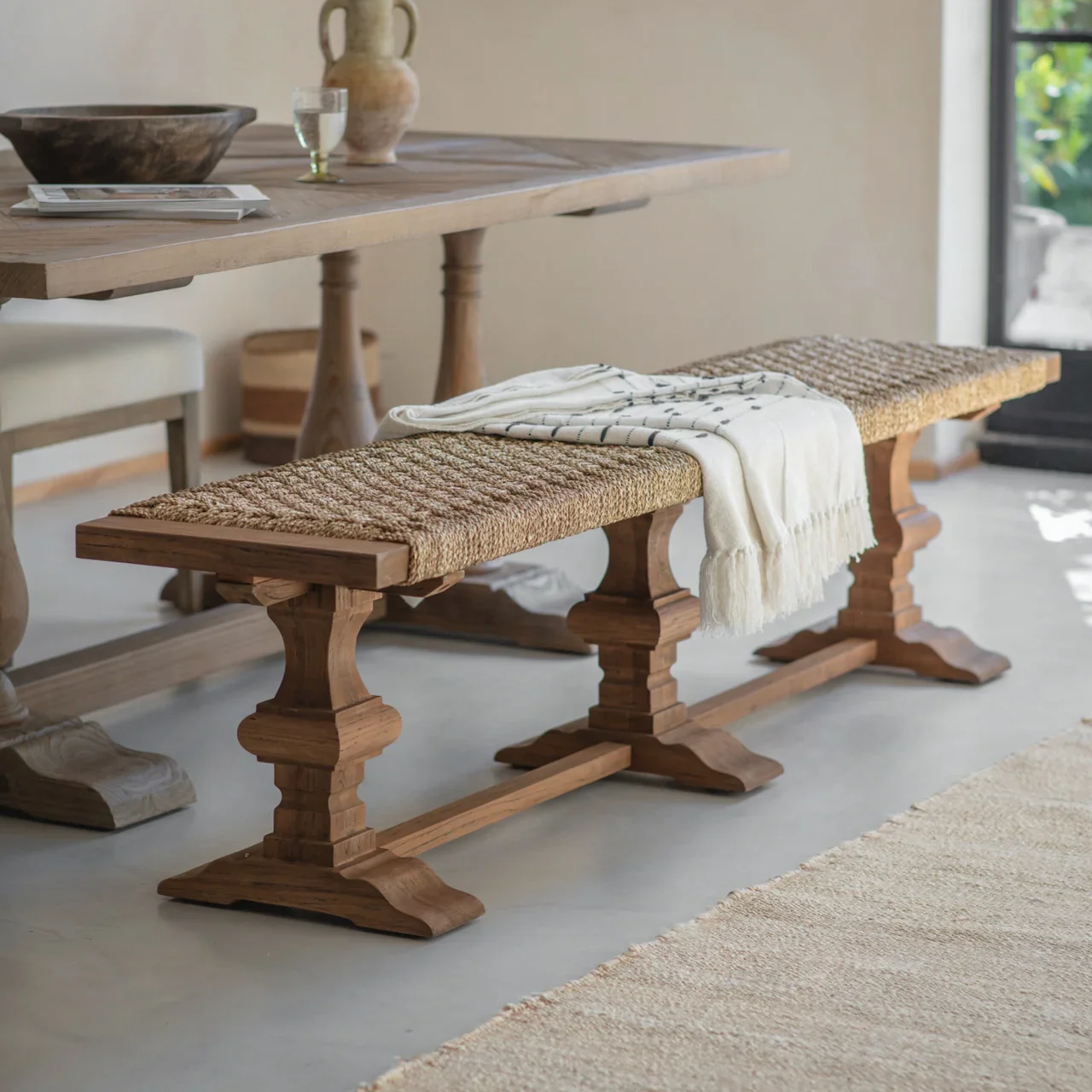 FERNDALE LARGE RECLAIMED TEAK BENCH