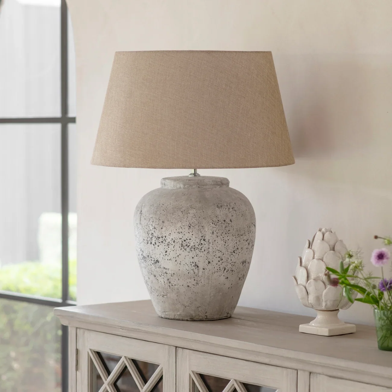 BIRKDALE TALL STONE TABLE LAMP